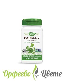 ХРАНИТЕЛНИ ДОБАВКИ Алкализиращи  Parsley Leaf/ Магданоз (лист) 450 mg х 100 капсули